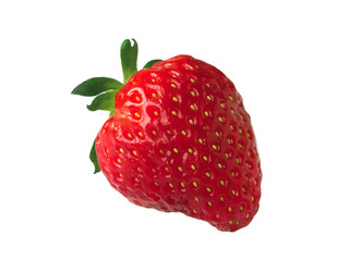 Strawberry on white