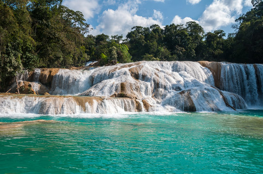 Fototapeta Agua Azul waterfalls, Chiapas, Mexico
