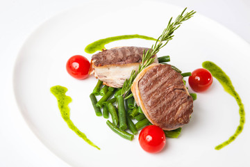 pork medallions on plate