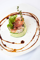 Russian salad with Bacon