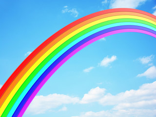 Obraz na płótnie Canvas Rainbow and sky