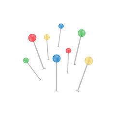 Vector pins collection.