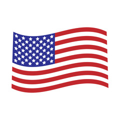 vector image of american flag