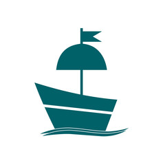 yacht vector icon