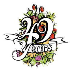 49 Years Greeting Card Design