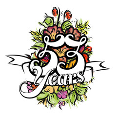 53 Years Greeting Card Design
