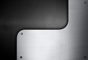 silver metal template background