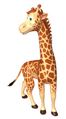 Naklejka premium cute Giraffe cartoon character