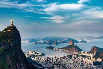 Fotobehang Brazilië Luchtfoto van Rio de Janeiro