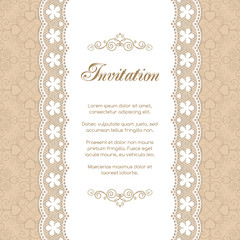 Vintage invitation template