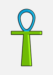 Ankh Symbol Vector Shape