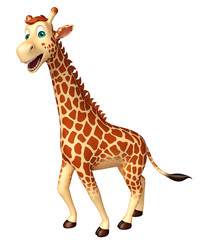 walking Giraffe cartoon character