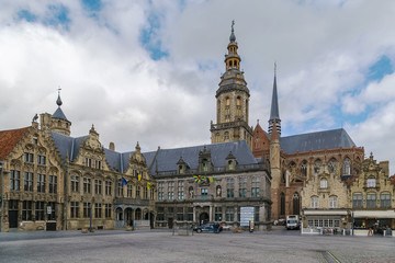Main market square, Veurne, Belgium