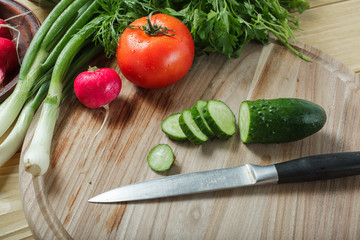 Vegetarian food. Fresh green vegetables