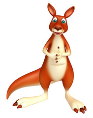 cute Kangaroo cartoon character