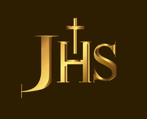 JHS Christogram Golden Symbol