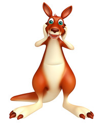 funny Kangaroo cartoon character