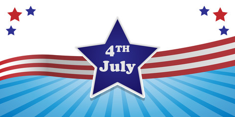4. Juli - "Independence Day" Banner