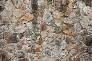 Stone wall in Bilbao, Spain