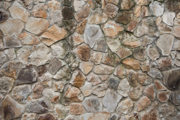 Stone wall in Bilbao, Spain