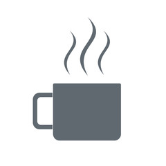 Camping cup vector icon