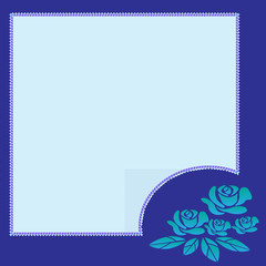 Blue flower background