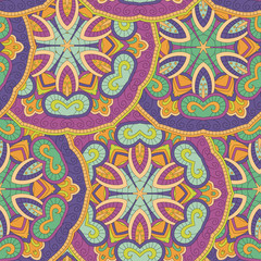 Seamless pattern. Vintage decorative elements. Hand drawn background.