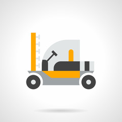 Farming sprayer flat color design vector icon