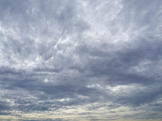 Background clouds before the rain.