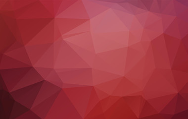 Red Abstract Low Poly Vector Background