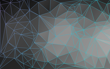 Outlined Abstract Low Poly Vector Background
