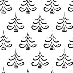 Obraz premium Seamless vector christmas pattern