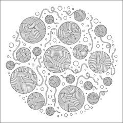Vector illustration with clews.