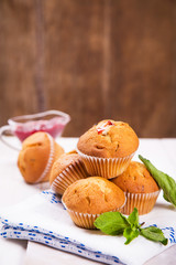muffins with mint