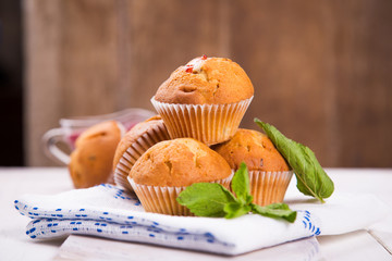 muffins with mint