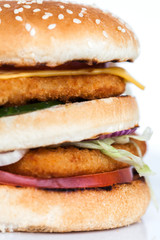 Fresh tasty hamburger