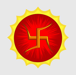 Spiritual Hinduism Swastik Symbol