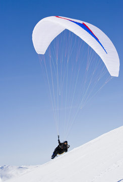 Paragliding in the north of Sweden.