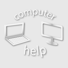 computer made of paper