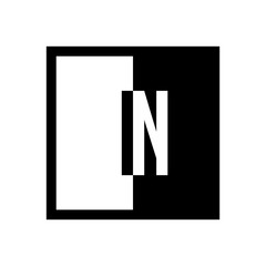 initial square half logo
