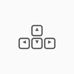 arrows buttons keyboard icon