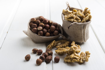 Almonds and hazelnuts