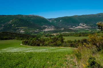 Fototapeta na wymiar paysage des Hautes Alpes 