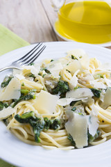 spaghetti and parmesan