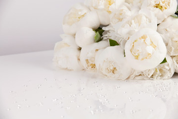 Beautiful peony flowers