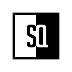 initial square half logo