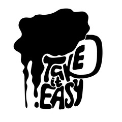 Take it easy. Inspiration illustration.