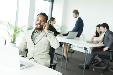 Businessman with a phone