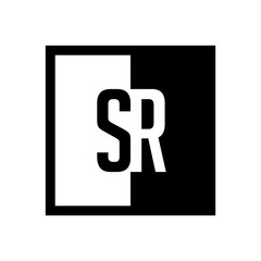 initial square half logo