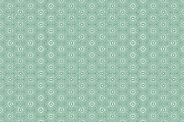 Traditional Geometric Pattern green arabic seamless pattern